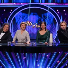 Richard Genzer, Tatiana Drexler, Zuzana Fialová a Ján Ďurovčík v šou Let's Dance
