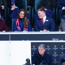 Princezná Kate na rugby zápase Six Nations.
