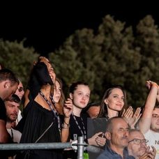 Angelina s dcérou na koncerte