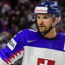 Andrej Sekera počas zápasu proti Česku.