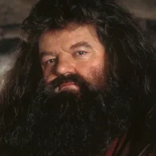 Robbie Coltrane ako Hagrid v Harrym Potterovi.