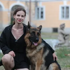 Rex s trénerkou Patriciou