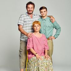Marián Miezga so seriálovou rodinou