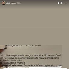 Nikol skončila s vážnymi poraneniami na pohotovosti