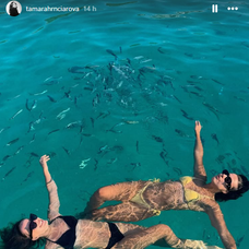 Adriána Brnčalová a Tamara Hrnčiarová na dovolenke