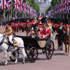 Kráľovská rodina na Trooping the Colour 2026.