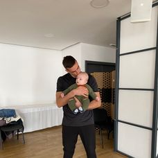 Adam Bardy so synčekom Alanom 