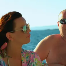 Štěpánka a Pavel v Grécku