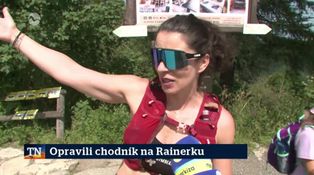 Opravili chodník na Rainerku