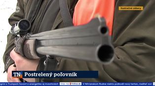 Postrelený poľovník