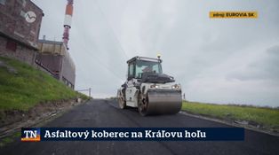 Asfaltový koberec na Kráľovu hoľu
