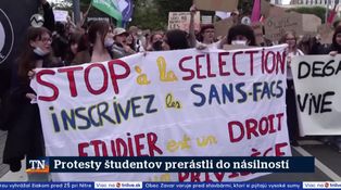 Protesty študentov prerástli do násilností