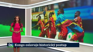 Kongo oslavuje historický postup
