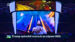 Trump spôsobil rozruch na zápase NBA