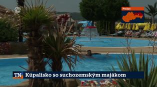 Kúpalisko so suchozemským majákom