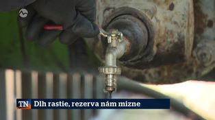 Dlh rastie, rezerva nám mizne