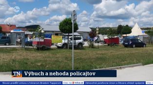 Výbuch a nehoda policajtov