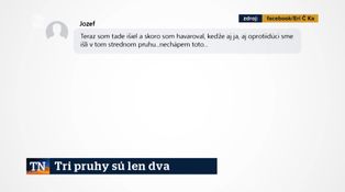 Tri pruhy sú len dva
