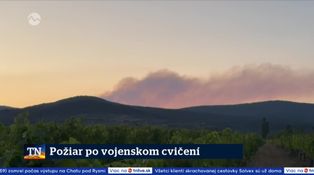Požiar po vojenskom cvičení