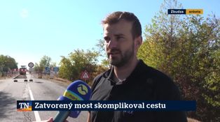 Zatvorený most skomplikoval cestu