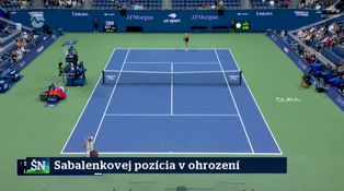 Sabalenkovej pozícia v ohrození