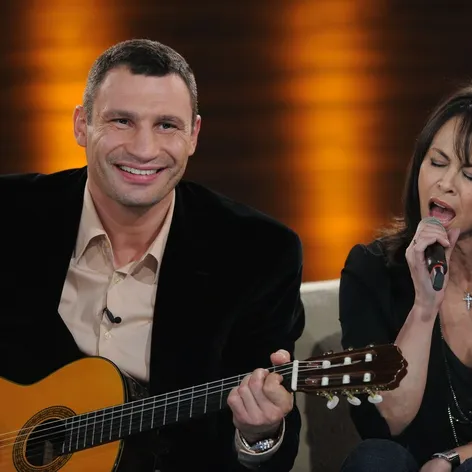 Vitalij Klitchko s manželkou Nataliou.