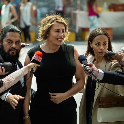 Zábery z filmu Emilia Pérez