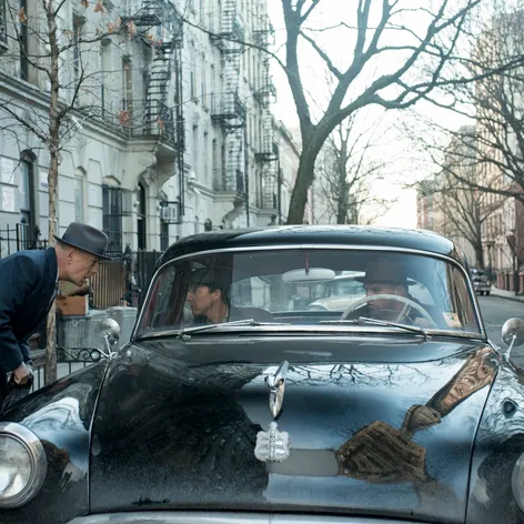 Edward Norton a Willem Defoe vo filme Sirota Brooklyn