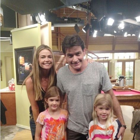Denise Richards a Charlie Sheen s dcérami
