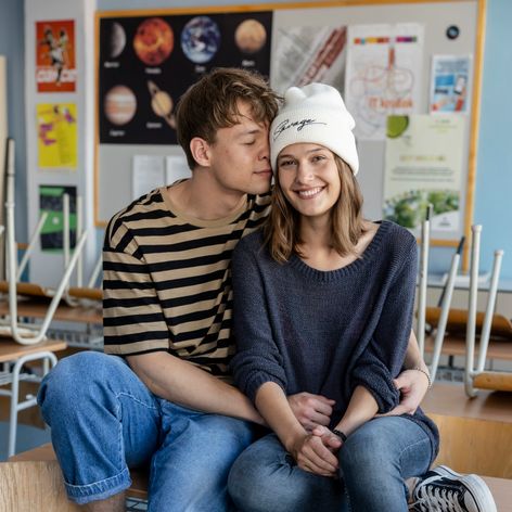 Jakub Švec a Kristína Spáčová v seriáli Pán Profesor