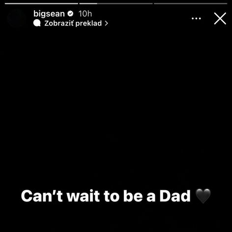 Big Sean oznámil, že bude otcom.