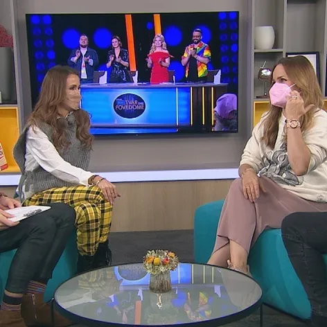 Herečka Zuzka Kubovčíková Šebová a spevák Mário „Kuly“ Kollár boli hosťami v Teleráne.