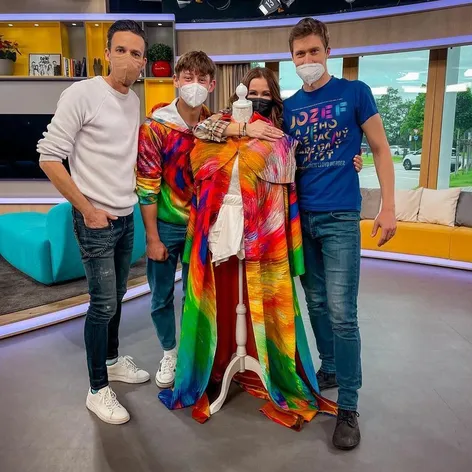Martin Klinčúch, Juraj Ďuriš a Lenka s Romanom v Teleráne
