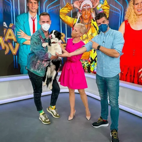 Fero Joke v Teleráne s Kvetkou, Tomášom a Ťapkou