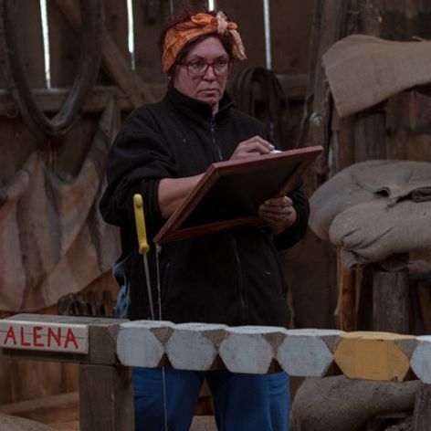 Alena počas duelu