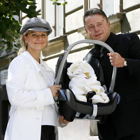 Petr Muk s manželkou Evou a dcérou Noemi v roku 2006.