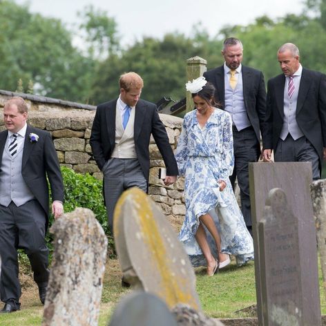 Meghan Markle spolu s princom Harrym na svadbe.