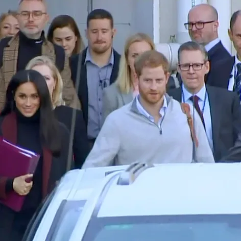 Meghan a Harry v Austrálii.