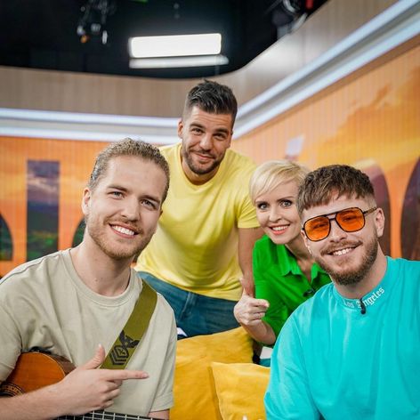Alan Murín s Kvetkou a Tomášom v Teleráne