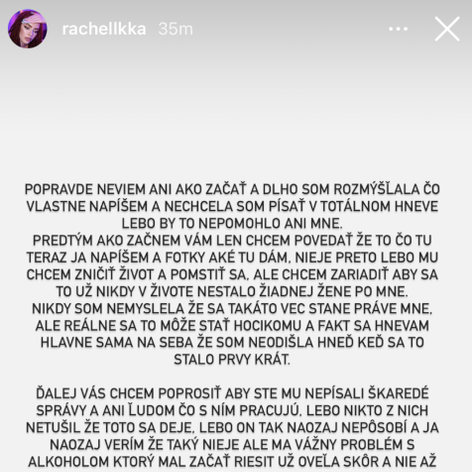 Ráchel Karnižová zverejnila fotky po bitke a správy plné vulgarizmov