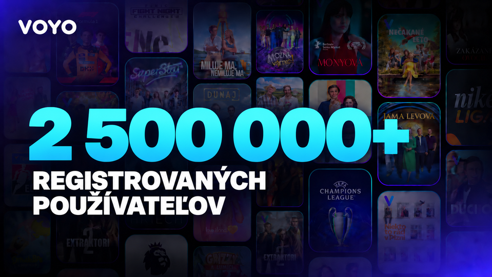 2 500 000 registrovaných používateľov