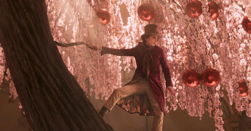 Timothée Chalamet vo filme Wonka