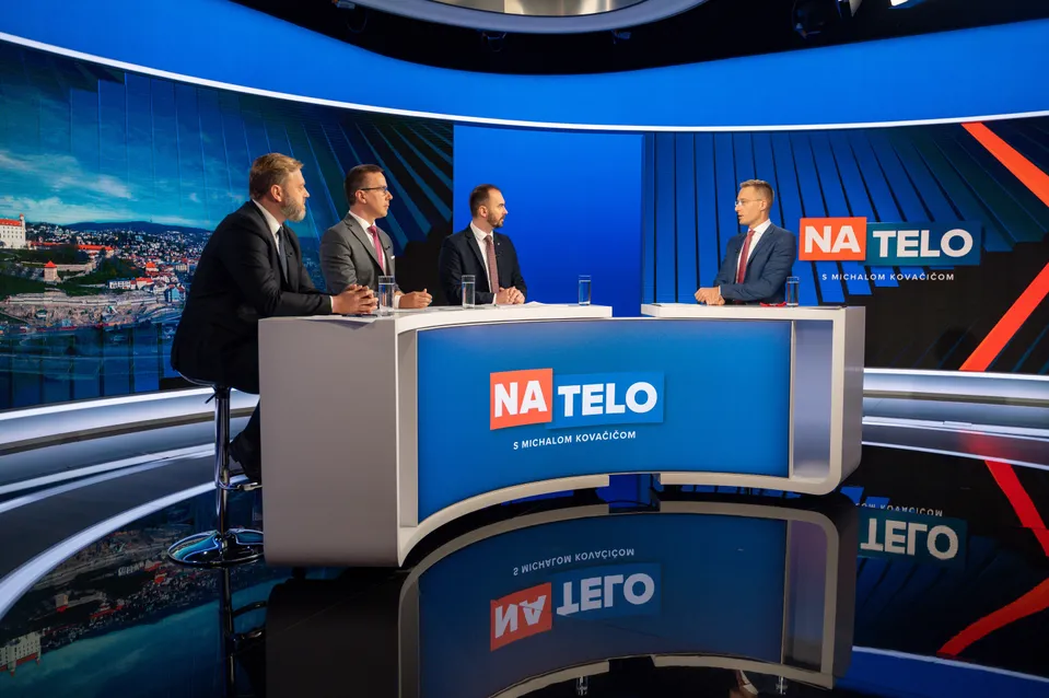 Na telo s Jurajom Krúpom, Erikom Tomášom a Michalom Šipošom