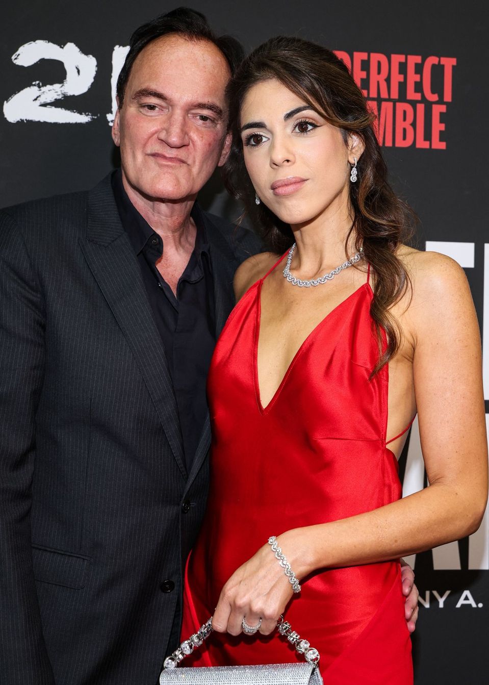 Režisér Quentin Tarantino s manželkou 