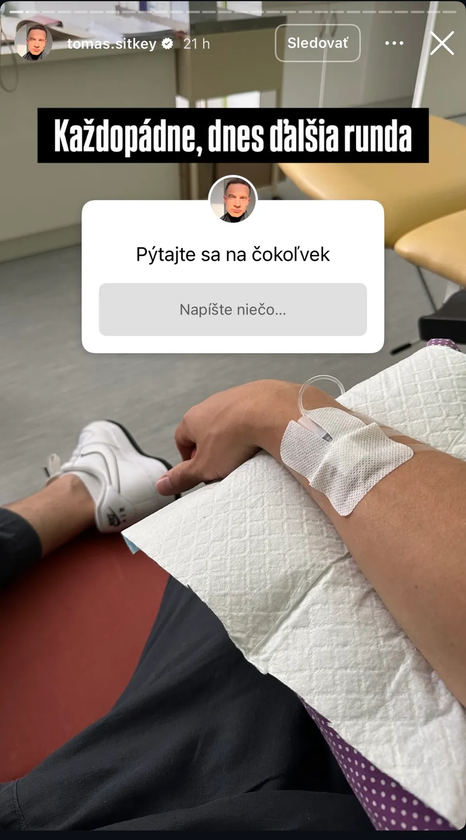 Tomáš Sitkey skončil v nemocnici 