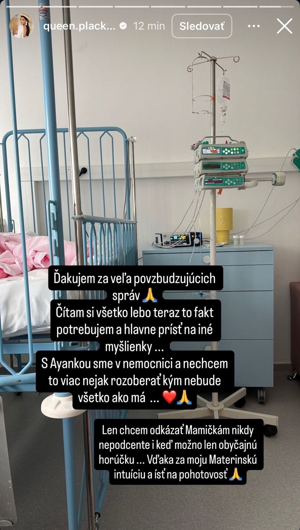 Zuzana Plačková skončila s dcérkou v nemocnici