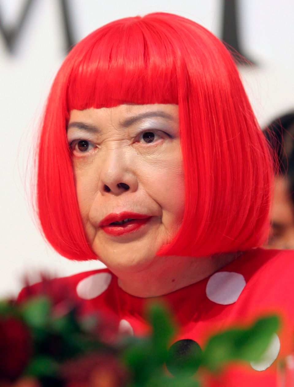 Yayoi Kusai bola známa aj svojím extravagantným vzhľadom. 