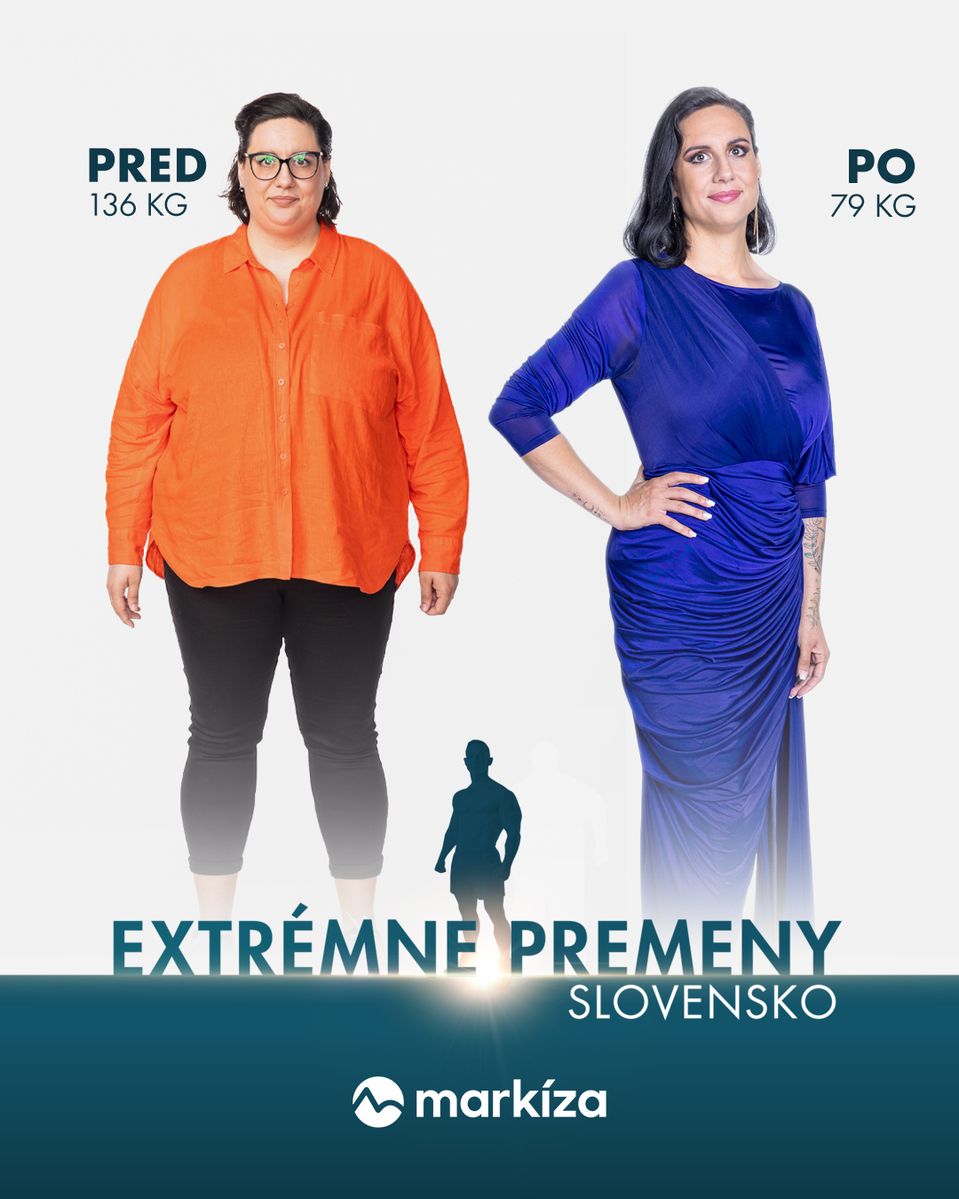 Karina Šafrániková v šou Extrémne premeny Slovensko