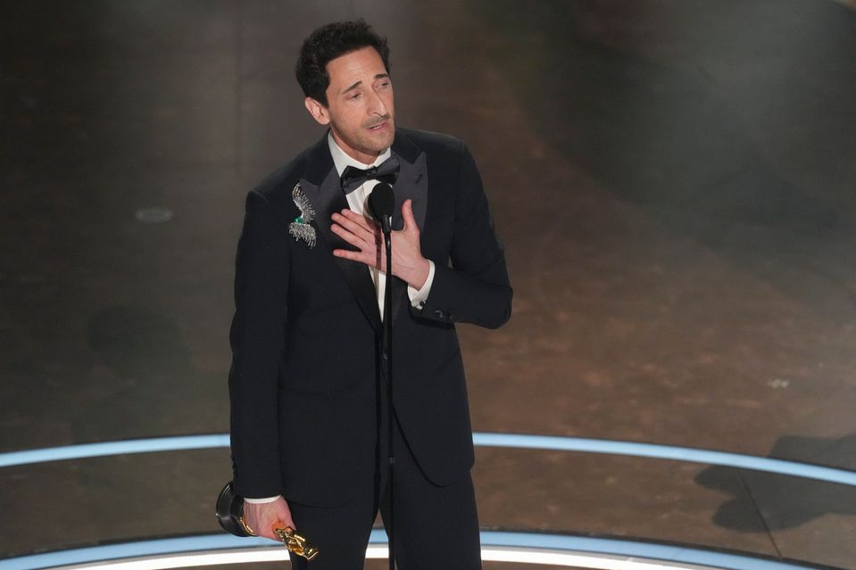 Adrien Brody získal Oscara za film Brutalista