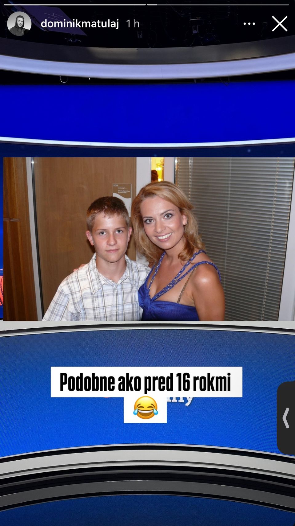 Dominik Matulaj s Mariannou Ďurianovou pred 16 rokmi